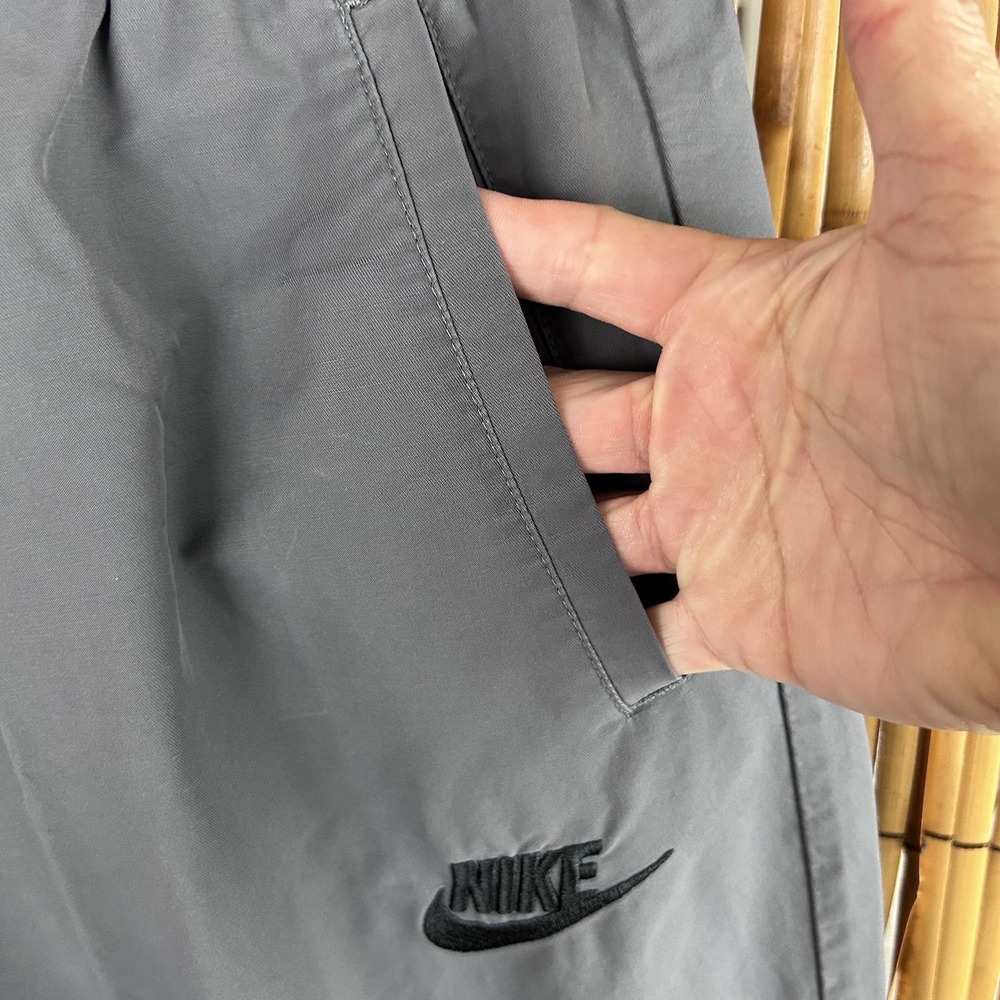 NIKE Tech Woven Pants Gray XL Drawstring Leg Cuffs - Picture 8 of 16